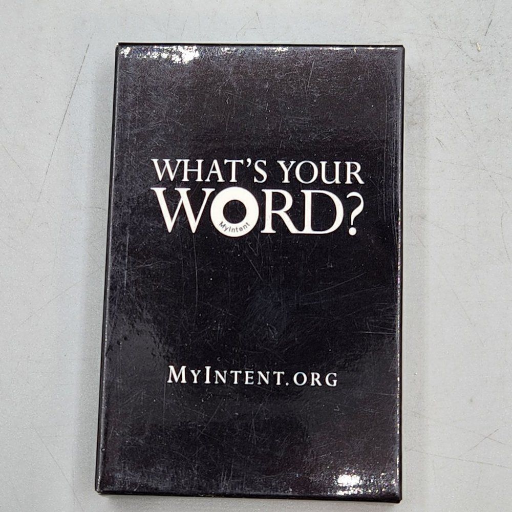 What's Your Word? 33 Meaningful Question Cards MyIntent Self Help Insightful New
